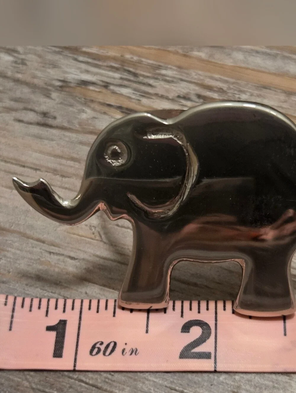 Pier 1 Nickel Plated Elephant Napkin Rings, Set of 8